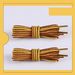 Shoe Accessories two color woven yellow brown brown big yellow boots Martin boots kick resistant round shoelace rope one pair_viptrois.com