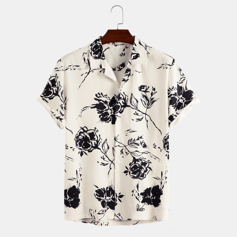 Men's Clothing Short Sleeve Shirt Beach Shirt Printed Shirt_viptrois.com