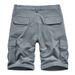 Men's Elastic Work Shorts, Summer Plous-sized Sporty Casual Multi-bag Capre Pants For Men_viptrois.com