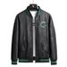 Men's Clothing Autumn And Winter Splicing Fashion Embroidery Leather Men's Jacket Japanese Fashion Brand Motorcycle Clothes Large Size Leather Jacket_viptrois.com