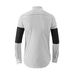 Men's Color Block Long Sleeve Shirt With Tencel Stripe Detailing - Breathable Slim Fit Casual Top For Everyday Wear_viptrois.com