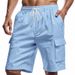 Unbeatable Quality Summer Men's Are Skin Friendly, Breathable, Loose Fitting Workwear With Multiple Pockets And A Five Point Casual Beach_viptrois.com