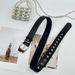 Punk Style Trendy Hot Girl Black Leather Simple Personality Versatile Matching Jeans High-end Feel Belt For Men_viptrois.com