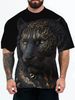 Hot Selling 3D Digital Printing Adult Men's T-Shirt Loose Casual Animal Character Pattern Custom_viptrois.com