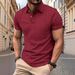 Unbeatable Quality 2025 Knitted New Summer Men's Polo Shirt Casual Henley Collar Short Sleeve Top_viptrois.com