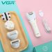 VGR Rechargeable Epilator Waterproof Lady Shaver Leg Body Hair Removal Tool Portable Bikini Trimmer for Women V-703_viptrois.com