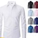Men's Stretch Comfort Dress Shirt – Wrinkle-Resistant & Non-Iron, Breathable 4-Way Elastic Fabric, Classic Fit For Office & Business Casual_viptrois.com