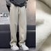 Men's Washed Grey Relaxed Fit Sweatpants | Heavyweight Dropped-Crotch Joggers With Anti-Pilling Brushed Interior | Vintage-Inspired Streetwear_viptrois.com