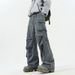 American Men's High-end And Handsome Four Season Tie Dye Casual Pants Straight Leg Wide Leg Workwear Fashionable Pants_viptrois.com