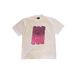 Heavyweight Pure Cotton Oversized T-Shirt Short Sleeved Printed Loose Top For Couples Trendy Harajuku Style Men's Clothing_viptrois.com