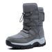 Men's Big & Tall Winter Snow Boots | Waterproof Insulated Mid-Calf Arctic Boots With Ankle Support_viptrois.com