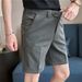 Men's Premium Solid-Color Woven Shorts – Lightweight Business Casual Summer Pants With No-Wrinkle Finish & Straight Leg Cut_viptrois.com