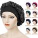 Cross Border New Hair Care Hat Black Brim High Elastic Wide Brim Sleeping Hat Women's Anti Drop Hat One Piece Drop Shipping_viptrois.com