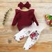 Mother & Kids Baby Girl's Trousers With Long Sleeves And Floral Trousers_viptrois.com