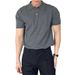 Men's Slim Fit Polo Shirt Summer Casual Short Sleeve TeeLightweight Breathable_viptrois.com