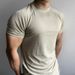 Men's Clothing Summer Sports Outdoor Training Short Sleeved Slim Elastic Quick Drying Raglan Sleeves Small Collar Solid Color Breathable Tide T Shirt_viptrois.com