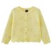 Baby Cotton Cardigan – Soft Breathable Knit Sweater For Toddlers (80-120cm, White/Pink/Yellow, A-Class Safety)_viptrois.com