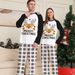 Christmas parent-child outfit deer letter plaid Christmas parent-child outfit printed homestay pajamas_viptrois.com