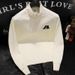 Half Turtleneck Embroidered Letter Sweater Korean Style Bottoming Top Spring And Autumn Trendy Brand Casual Knitted Coat_viptrois.com