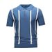Summer Men's Lapel Casual T-shirt_viptrois.com
