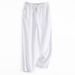 Men's Clothing Casual Pants Men Summer Korean Version Fashion Linen Business Straight Men's Pants Solid Color Trousers_viptrois.com