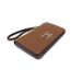 Vintage-Inspired PU Leather Handheld Clutch For Men – Slim & Spacious Unisex Design With RFID Blocking (16-Inch, Black/Brown)_viptrois.com
