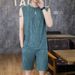 Summer New Thin Ice Silk Sleeveless Vest Men's Shorts Set Trendy Casual Two-Piece Outerwear Cotton_viptrois.com