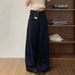 Men's Clothing Retro Dark Blue Wide Leg Jeans Versatile Casual High Waist Niche Design Straight Long Pants_viptrois.com