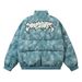 Men's Clothing American Retro Washed Old Patch Embroidery Thickened Cotton Coat Men And Women Hip Hop Loose PU Leather Cotton Coat Winter_viptrois.com