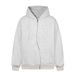 American Style Button Letter Irregular Zipper Hooded Sweatshirt Unisex Loose Casual Versatile Jacket Top_viptrois.com