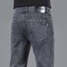 Men's Clothing Spring And Autumn Jeans Men's Slim Straight Trousers Summer New Elastic Casual Pants Men_viptrois.com