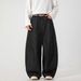 Men's Clothing Retro Original Black Jeans Men's Autumn New Split Structure Scimitar Pants Silhouette Straight Long Pants_viptrois.com