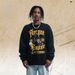 Men's Hooded Sweatshirt, Fleece Lined, Thickened, Trendy Brand, Plaster Nun Print, Loose Fit Pullover Hoodie_viptrois.com