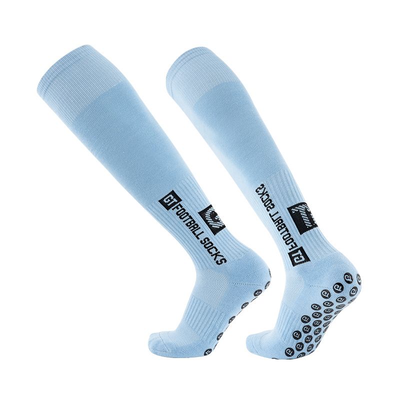 Anti-Slip Cushioned Football Socks - Breathable Cotton Long Socks For Men, Women & Kids - Enhanced Grip & Shock Absorption For Soccer, Running_viptrois.com