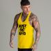 Summer Fitness Pure Cotton Vest Men's Slim-fit American I-shaped Back Sports Training Clothes Cross-border Foreign Trade Tide Brand_viptrois.com