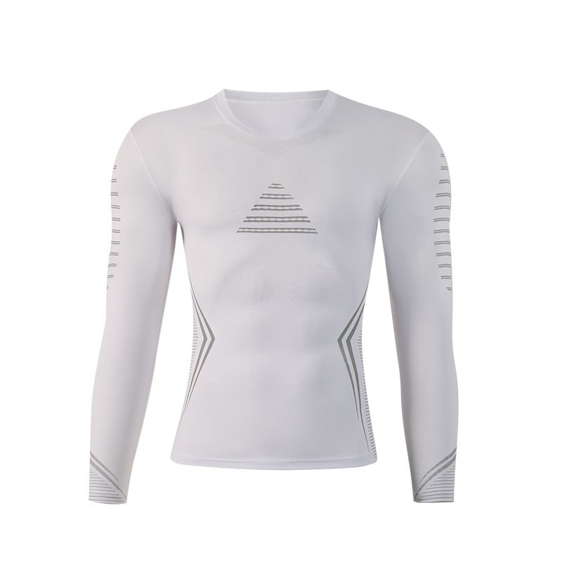 Men's Clothing Outdoor Sports Tights Quick Drying Clothes Elastic Breathable Perspiration Cycling Running Fitness Clothes Long Sleeved Tops_viptrois.com