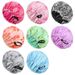 2024 New Double Sided Satin Sleeping Cap Women's Fashion Button Adjustable Mesh Hair Care Cap Shower Cap Batch_viptrois.com