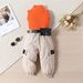 Mother&Kids Girls' summer solid color pit striped vest set feet cargo pants belt three-piece set_viptrois.com