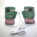 Heating Gloves USB electric heating gloves half finger flip electric heating gloves indoor and outdoor 2 use warm gloves_viptrois.com