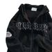 Y2K Embroidered Letter Hoodie 90s Pattern Print Zipper Top Girl Sweatshirt_viptrois.com
