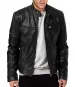 Men's Leather Jacket Bomber Motorcycle Biker Pu Leather Casual Loose Fit Faux Jacket For Men_viptrois.com