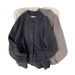Warm Stand Up Collar Cardigan Sweater Men's Retro Loose Knit Sweater Jacket_viptrois.com