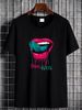falling In Reverse Lips T Shirt Casual Designer Clothes Comfortable Graphic Fashion Breathable Versatile Homme Top For Everyday Wear Unisex_viptrois.com