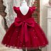 Kids' Clothing Girls Dress Flying Sleeve Pearl Mesh Princess Dress Backless Bowknot Piano Performance Costume_viptrois.com