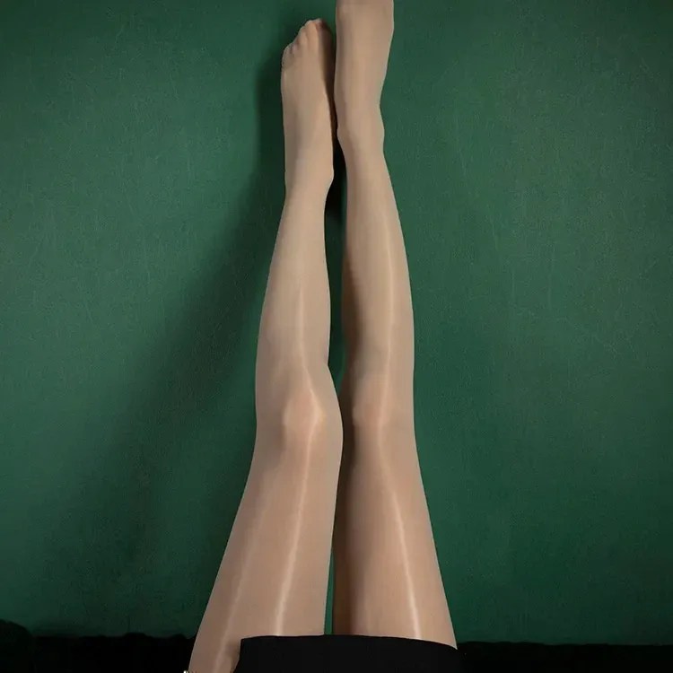 1 pair of new fun stockings pantyhose sexy and seamless oily socks_viptrois.com