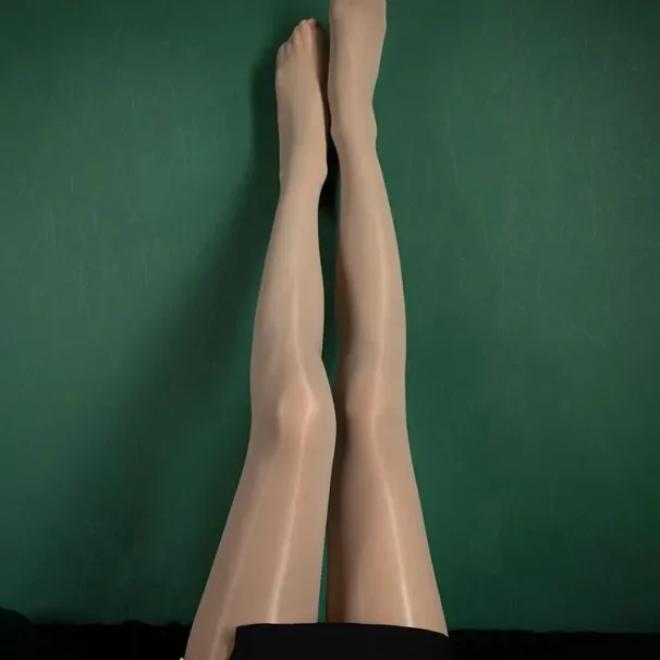 1 pair of new fun stockings pantyhose sexy and seamless oily socks_viptrois.com
