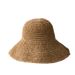 Handmade straw crochet with large brim, women's summer and Korean edition, foldable sun hat, children's fisherman hat_viptrois.com