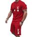Black Spade K 3D Digital Printed T-Shirt Short Sleeved Loose Top Men's Clothing_viptrois.com