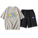 Men's Clothing Handsome Matching Short-Sleeved Sportswear Outfit Suit_viptrois.com