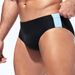 Men's Triangle Solid Color Tight Anti Exposure Anti Embarrassment Sexy Sports Fashion Swimming Trunks_viptrois.com